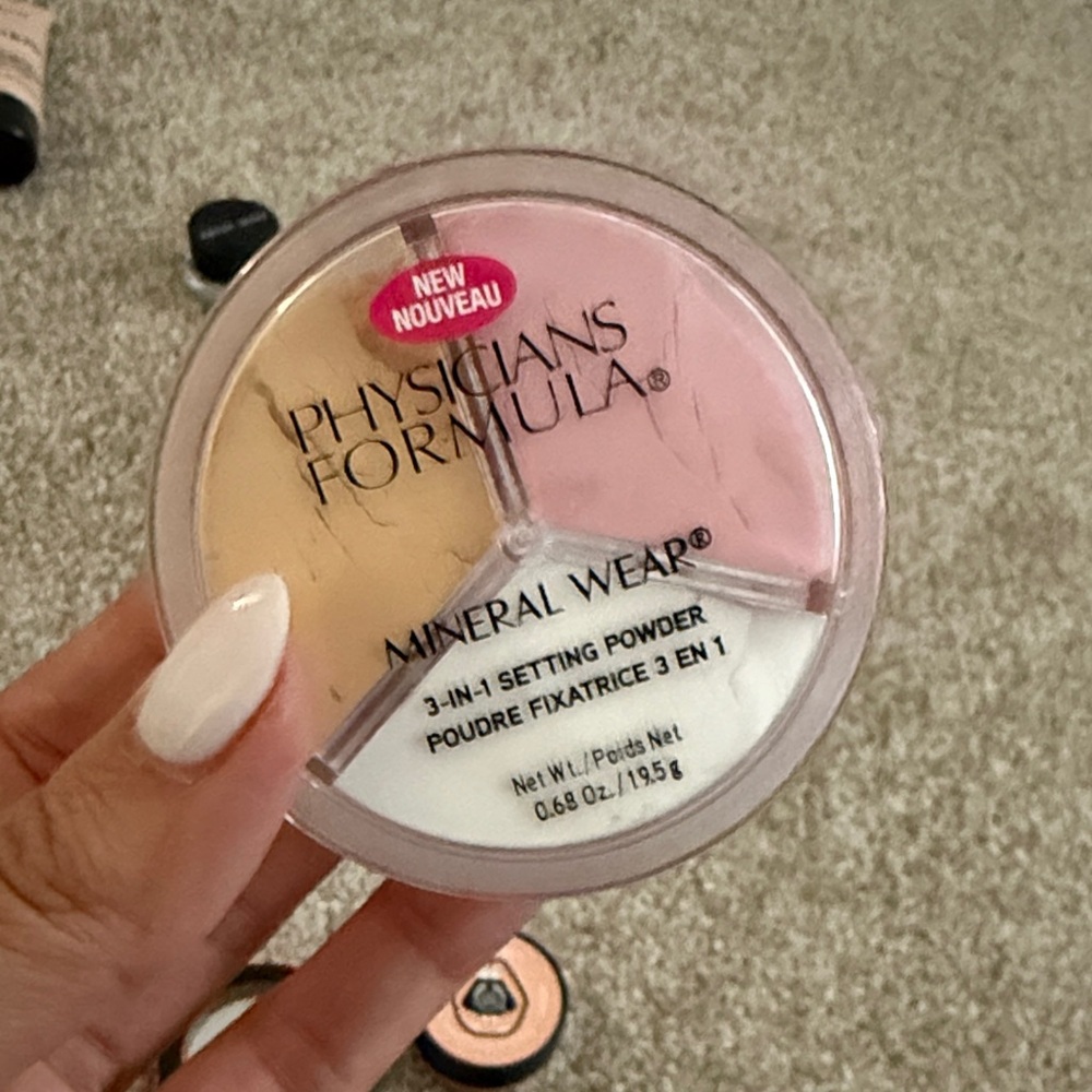 Physicians Formula Mineral Wear 3-in-1 Setting Powder - Pink & Yellow